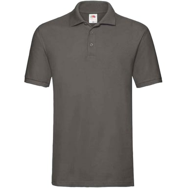 Fruit of the Loom Mens Premium Cotton Pique Polo Shirt (Light Graphite)