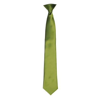 Premier Colours Mens Satin Clip Tie (Oasis Green)