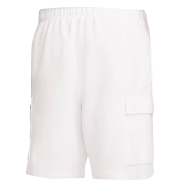 Pantalones cortos blancos con bolsillos Swoosh azules de Nike