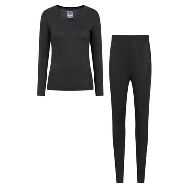 Mountain Warehouse Womens/Ladies Keep The Heat Isotherm Base Layer Set (Black)