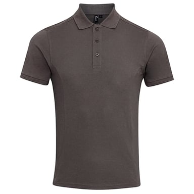 Premier Mens Coolchecker Plus Piqu Polo Shirt (Dark Grey)