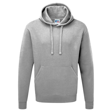 Russell Mens Authentic Hooded Sweatshirt / Hoodie (Light Oxford)