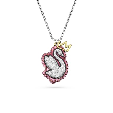 Swarovski 'Pop Swan' Women's Base Metal Pendant - Silver 5649200