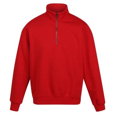 Regatta Mens Pro Quarter Zip Sweatshirt (Classic Red)