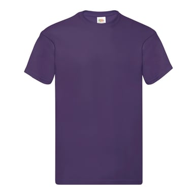 Fruit of the Loom Mens Original T-Shirt (Purple)