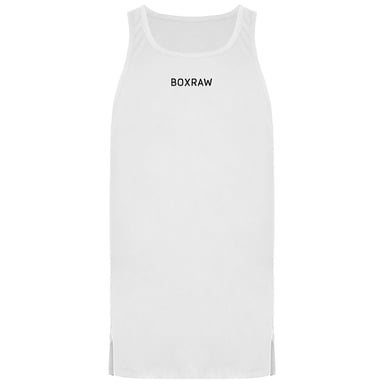 BoxRaw SMRT-TEC Camiseta sin mangas blanca para hombre