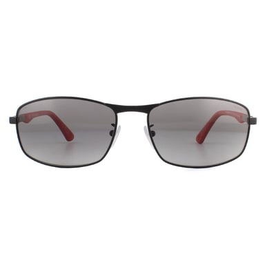 Police Sunglasses Brooklyn 8 SPL530 531Z Semi Matte Black Red Grey Gradient Polarized