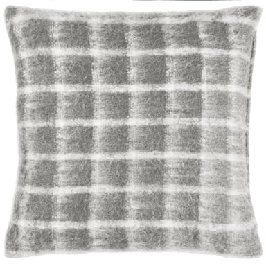 Yard Yarrow Check Faux Mohair Check Cushion Cover