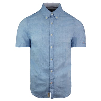 Camisa Tommy Hilfiger Hombre Casual Azul