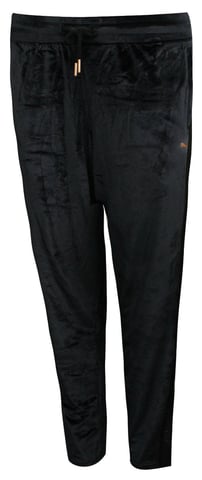 Pantalones de chándal de terciopelo negro para mujer Active de Puma
