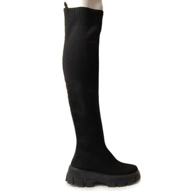 Montevita Bota De Plataforma Botalan14 En Negro