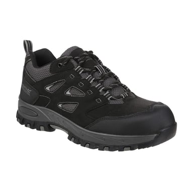 Regatta Mens Mudstone Safety Trainers (Black/Granite)