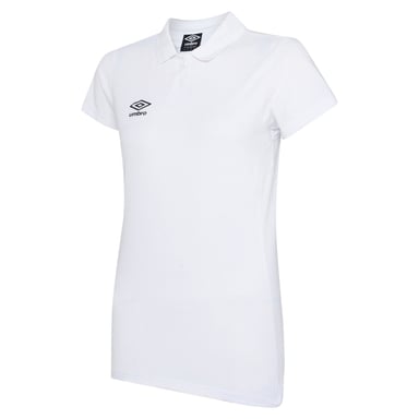 Umbro Womens/Ladies Club Essential Polo Shirt (White/Black)
