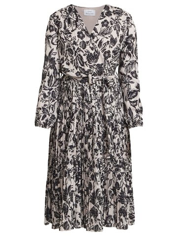 Lucine X Over Bodice Dress With Pleated Skirt