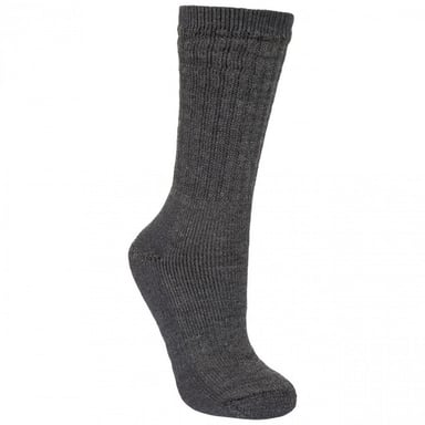 Trespass Mens Stroller Merino Wool Hiking Boot Socks (1 Pair) (Black Marl)