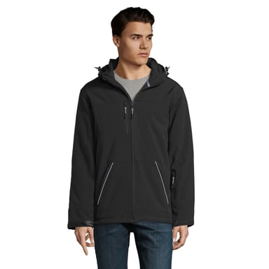 SOLS Mens Rock Padded Soft Shell Jacket (Black)