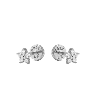 Pendientes Luxenter  de Plata de Ley 925 con Circonita Brillante acabados en rodio - Anba