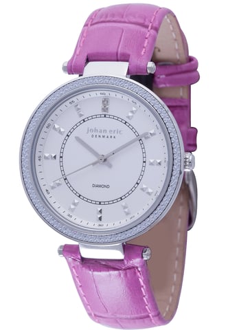 Johan eric: reloj ballrup de mujer plateado..