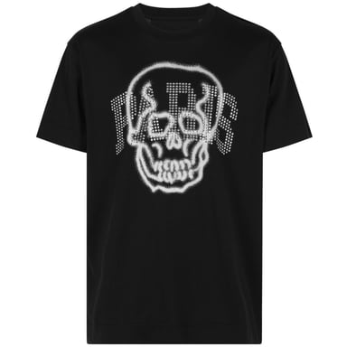 Camiseta negra extragrande con adornos de Givenchy Gothic Paris