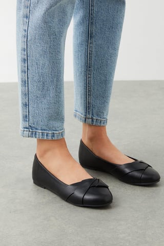 Paige Wrap Detail Ballet Flats