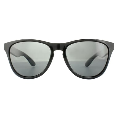 Gafas de sol polarizadas Polaroid rectangulares para hombre en negro brillante y gris