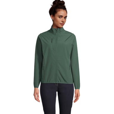 SOLS Womens/Ladies Falcon Zipped Soft Shell Jacket (Forest Green)