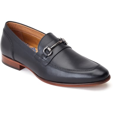 Base London Russo Leather Men's Black Loafers