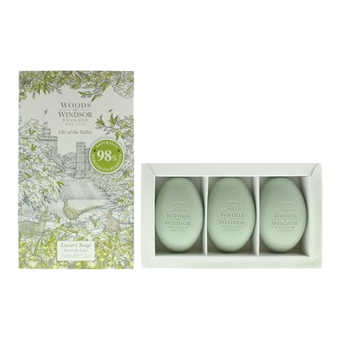 Woods Of Windsor Lily Of The Valley Luxury Soap 3 x 60g