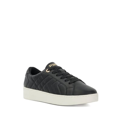 Dune Ladies Egent - Quilted Platform Sole Lace-Up Trainers