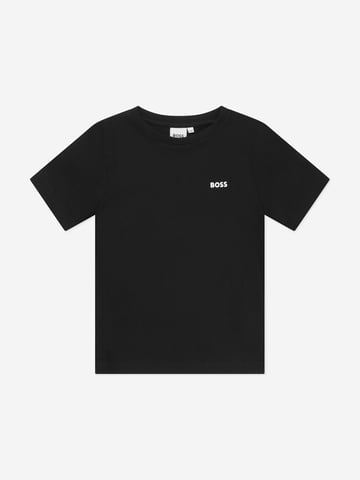 BOSS Boys Logo T-Shirt in Black
