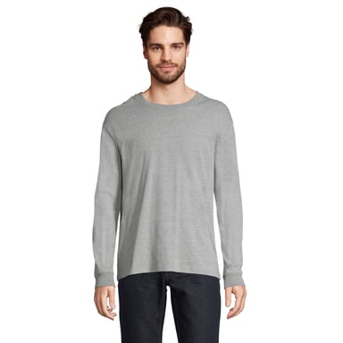 SOLS Unisex Adult Pioneer Melange Long-Sleeved T-Shirt (Grey Melange)