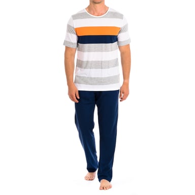Pijama manga corta y pantalón corto cuello redondo F4861 hombre
