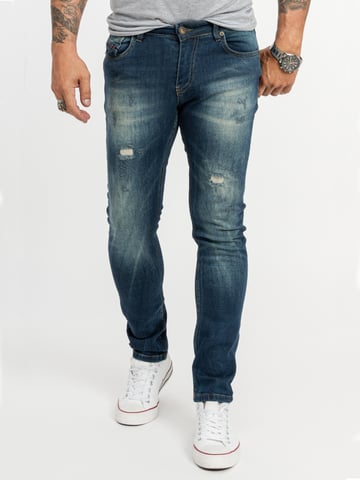 Rock Creek Jeans Straight Leg Blau