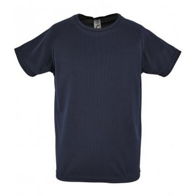 SOLS Childrens/Kids Sporty Unisex Short Sleeve T-Shirt (French Navy)