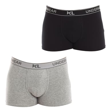 Pack-2 Boxers de tejido transpirable con frontal anatómico KL2014 hombre