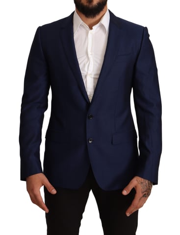 Chaqueta Slim Fit Azul Marino para Hombre Dolce & Gabbana Blazer MARTINI