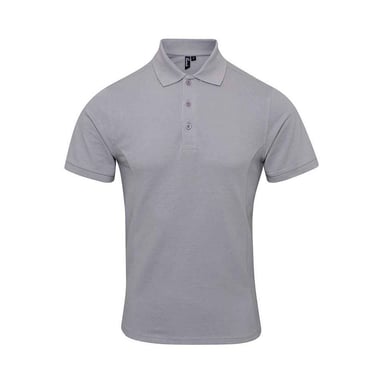 Premier Mens Coolchecker Plus Piqu Polo Shirt (Silver)