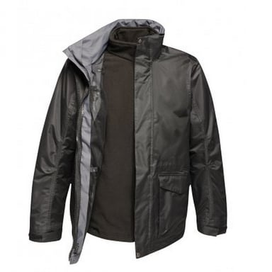 Regatta Mens Benson III 3-in-1 Breathable Jacket (Black/Black)