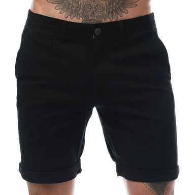 Men's Jack and Jones Fred Chino Shorts in Black
