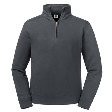 Russell Mens Authentic Quarter Zip Sweatshirt (Convoy Grey)