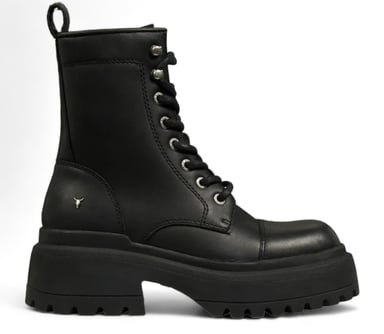 Botas de combate gruesas de cuero Windsor Smith - Destroy