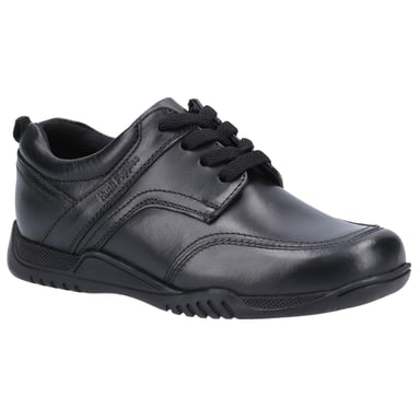 Hush Puppies Boys Harvey Leather School Shoes (Black)