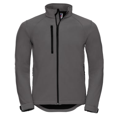 Russell Mens Water Resistant & Windproof Softshell Jacket (Titanium)