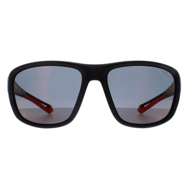 Polaroid Rectangle Unisex Negro Naranja Rojo Espejo Polarizadas Alto Contraste PLD 7049/S