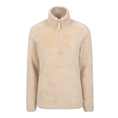 Mountain Warehouse Womens/Ladies Teddy Fleece Quarter Zip Fleece Top (Beige)