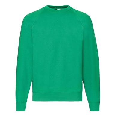 Fruit Of The Loom Mens Classic 80/20 Raglan Sweatshirt (Kelly Green)