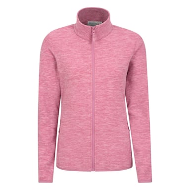 Mountain Warehouse Womens/Ladies Snowdon II Melange Full Zip Fleece Jacket (Pink)