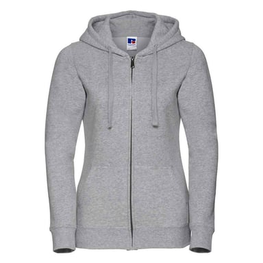 Russell Womens/Ladies Authentic Full Zip Hoodie (Light Oxford)