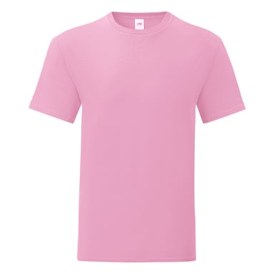 Fruit Of The Loom Mens Iconic T-Shirt (Powder Rose)