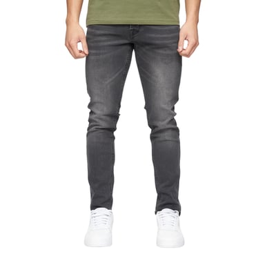 Crosshatch Mens Buraca Slim Jeans (Charcoal Wash)